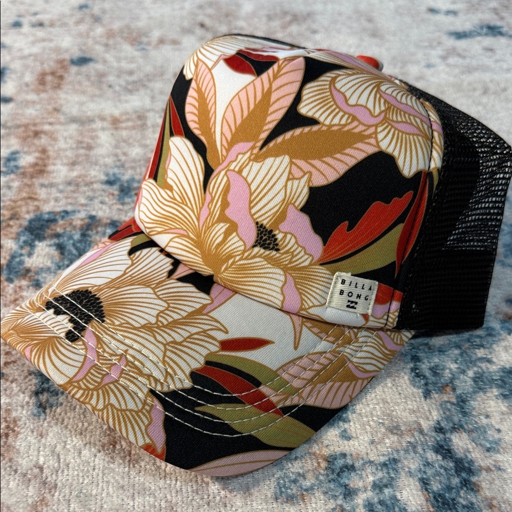 Billabong Floral Mesh Trucker Hat
